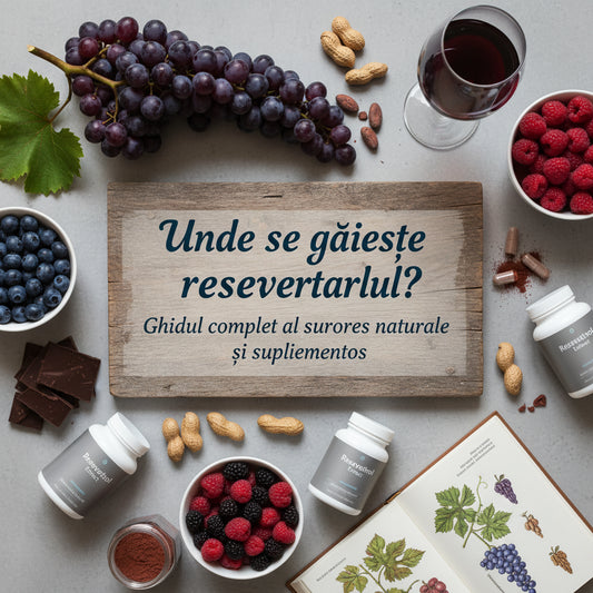Unde se găsește resveratrolul? Ghidul complet al surselor naturale și suplimentelor