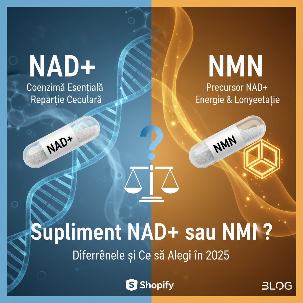 Supliment NAD+ sau NMN? Diferențele și Ce să Alegi în 2025
