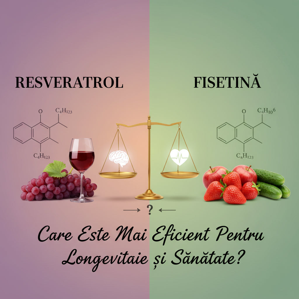 Resveratrol vs Fisetină: Care Este Mai Eficient Pentru Longevitate și Sănătate?