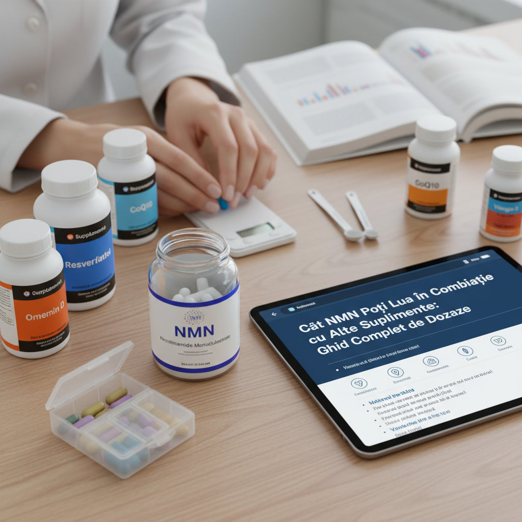 Cât NMN Poți Lua în Combinație cu Alte Suplimente: Ghid Complet de Dozare