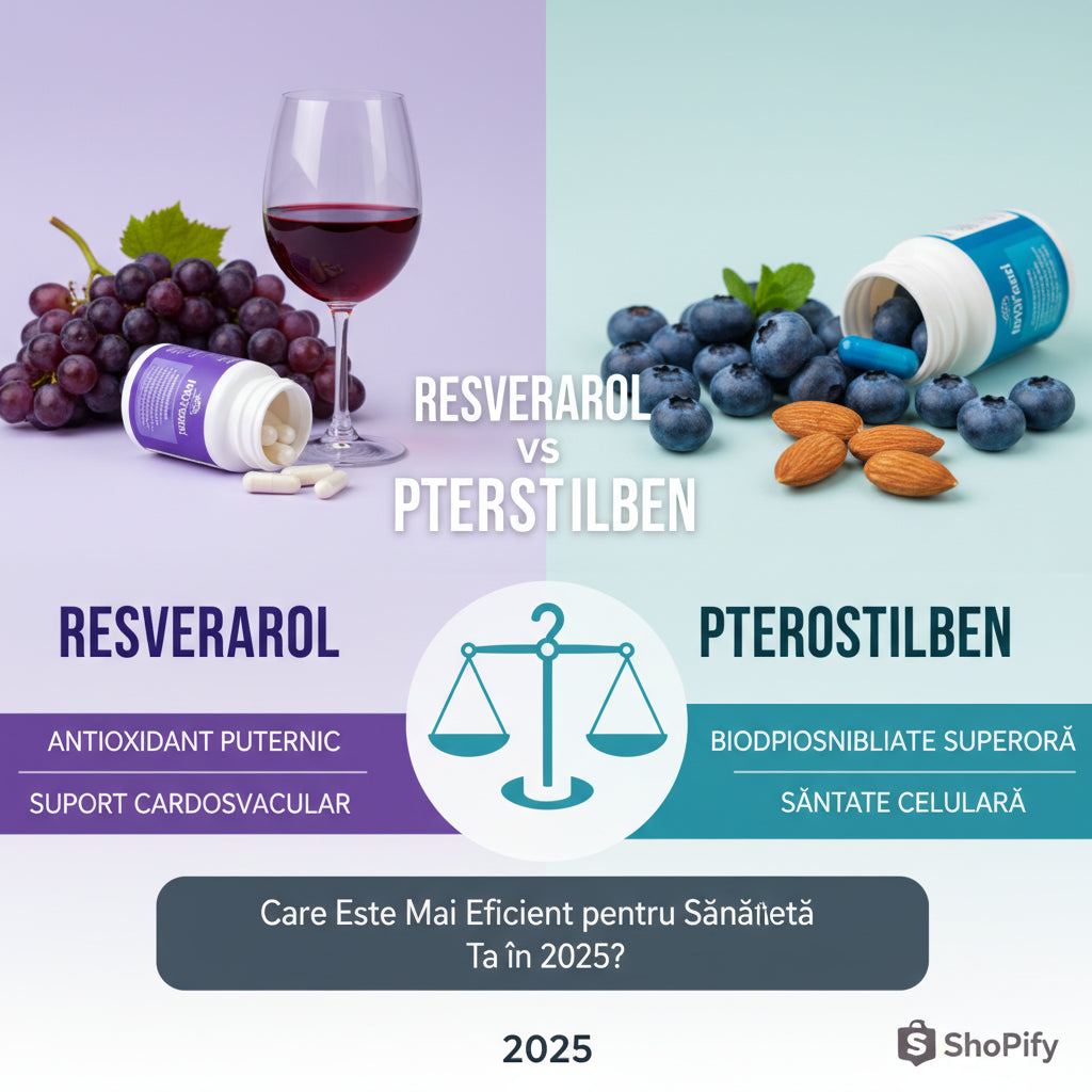 Resveratrol vs Pterostilben: Care Este Mai Eficient pentru Sănătatea Ta în 2025?
