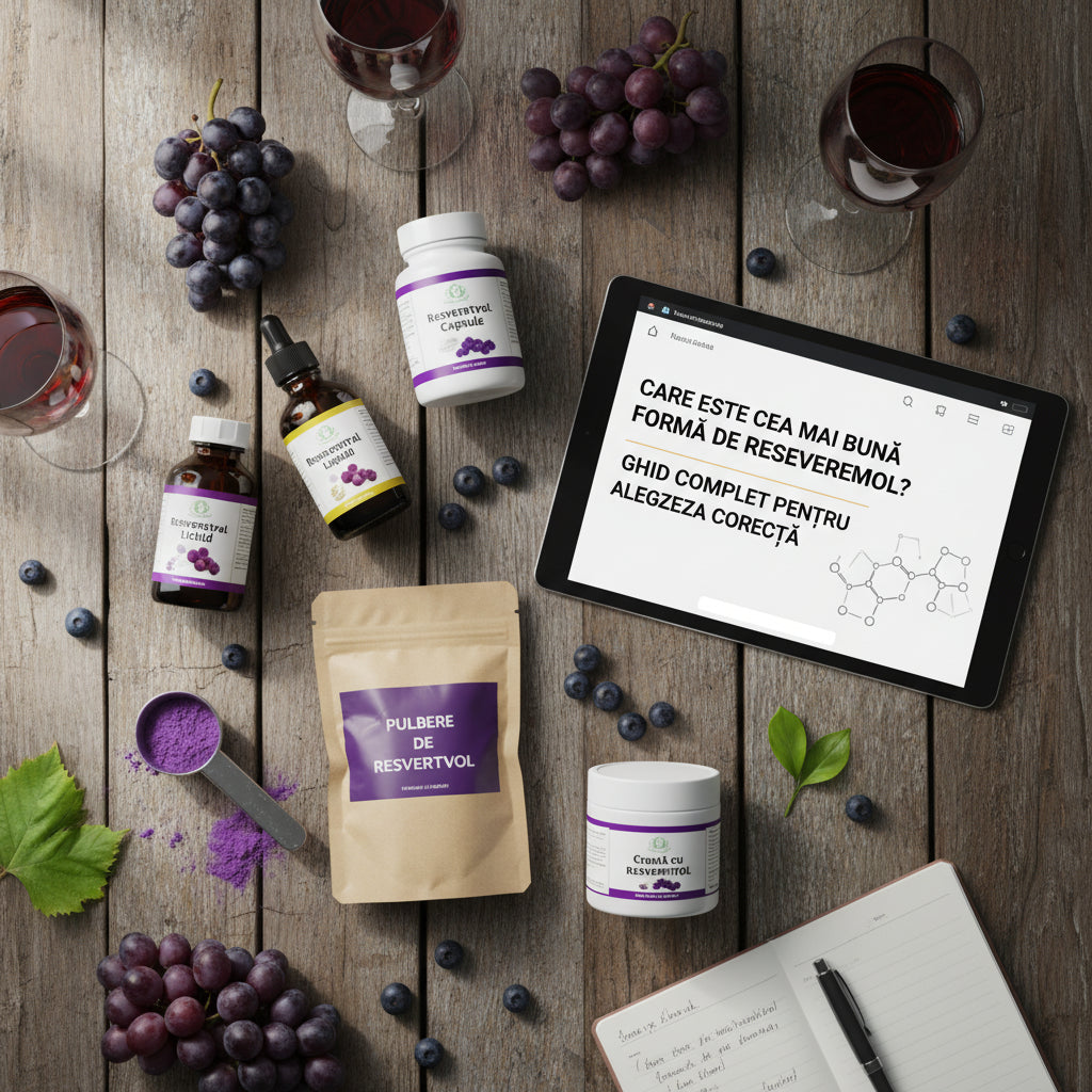 Care Este Cea Mai Bună Formă de Resveratrol? Ghid Complet pentru Alegerea Corectă