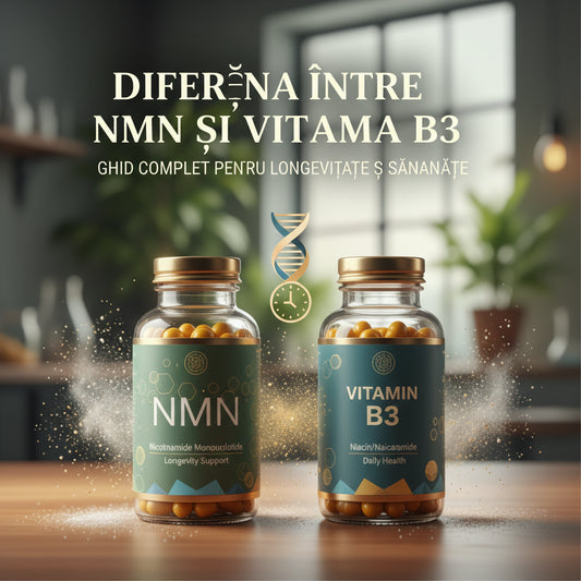 Diferența între NMN și Vitamina B3: Ghid Complet pentru Longevitate și Sănătate