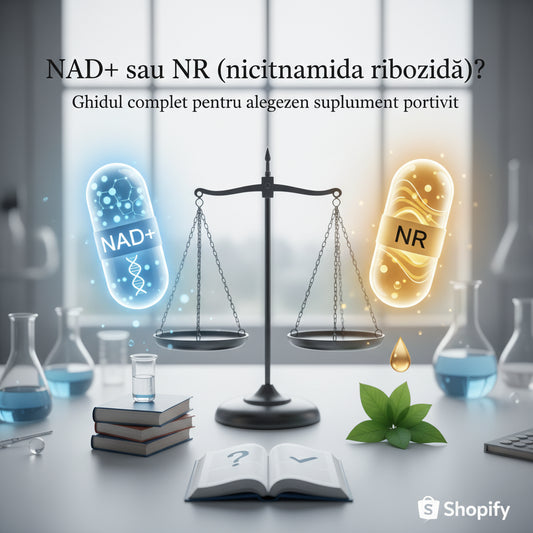 NAD+ sau NR (nicotinamida ribozidă)? Ghidul complet pentru alegerea suplimentului potrivit