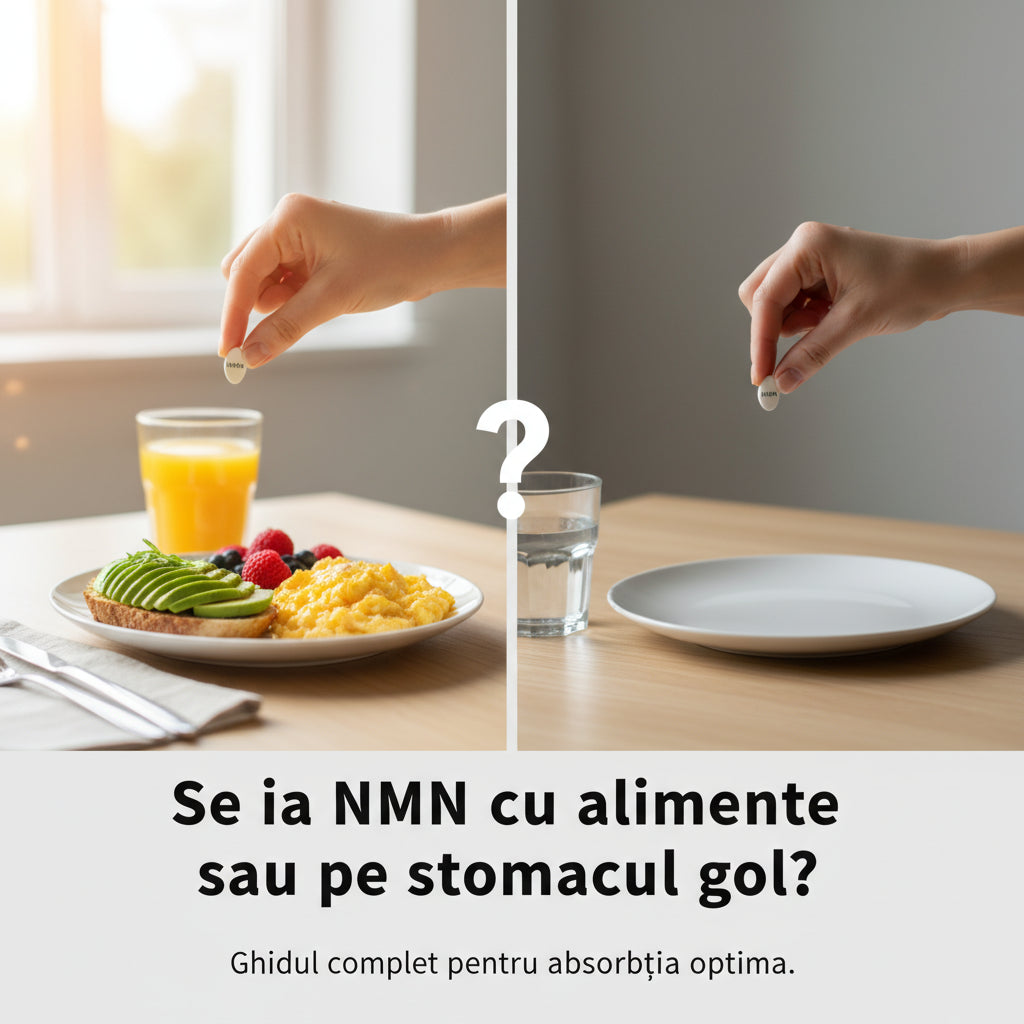 Se ia NMN cu alimente sau pe stomacul gol? Ghidul complet pentru absorbția optimă