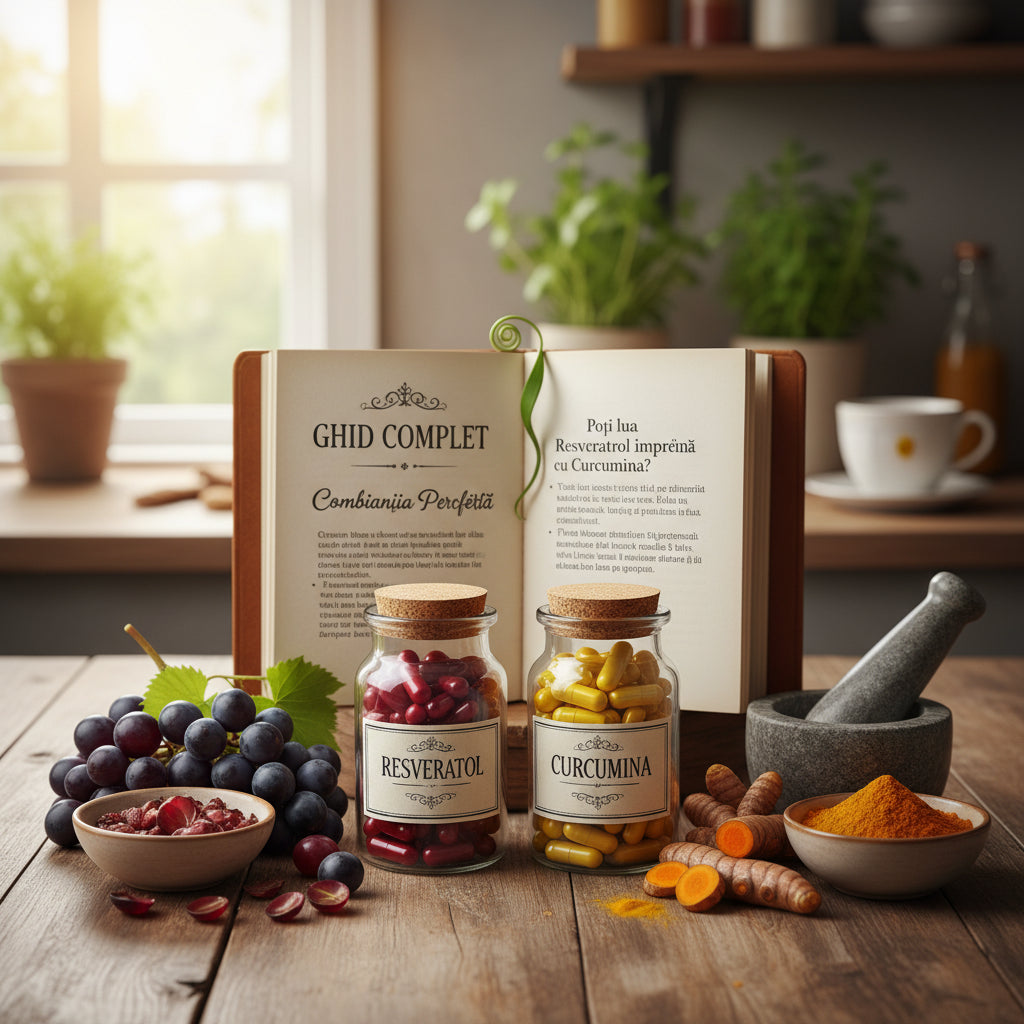 Poți lua resveratrol împreună cu curcumina? Ghidul complet pentru combinația perfectă