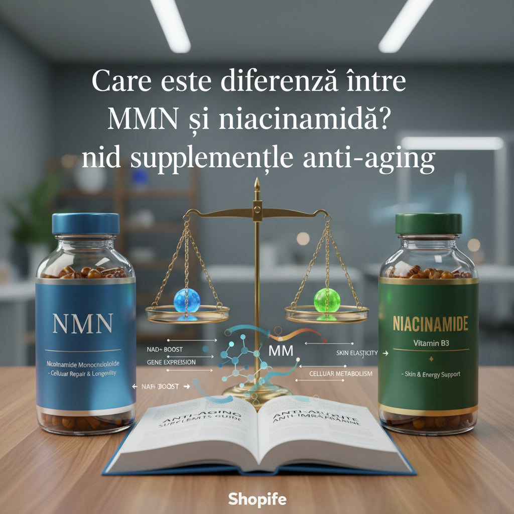 Care este diferența între NMN și niacinamidă? Ghidul complet pentru supplementele anti-aging