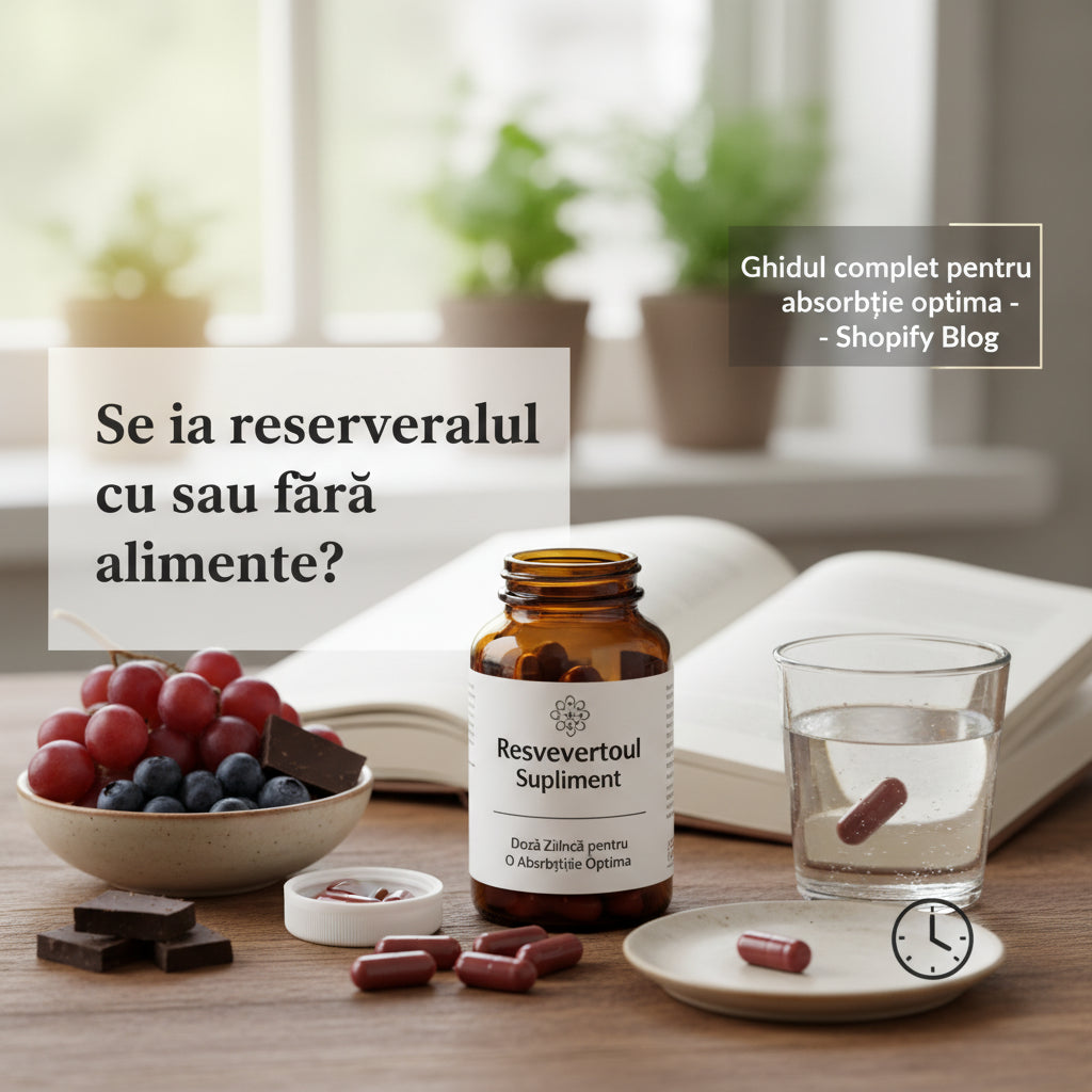 Se ia resveratrolul cu sau fără alimente? Ghidul complet pentru absorbție optimă