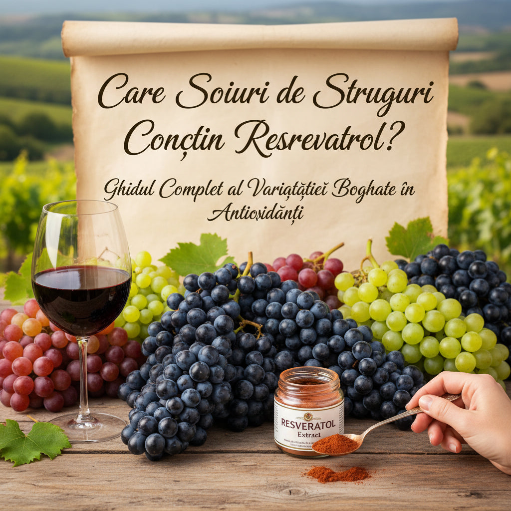 Care Soiuri de Struguri Conțin Resveratrol? Ghidul Complet al Varietăților Bogate în Antioxidanți