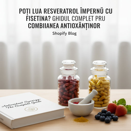 Poți lua resveratrol împreună cu fisetina? Ghidul complet pentru combinarea antioxidanților
