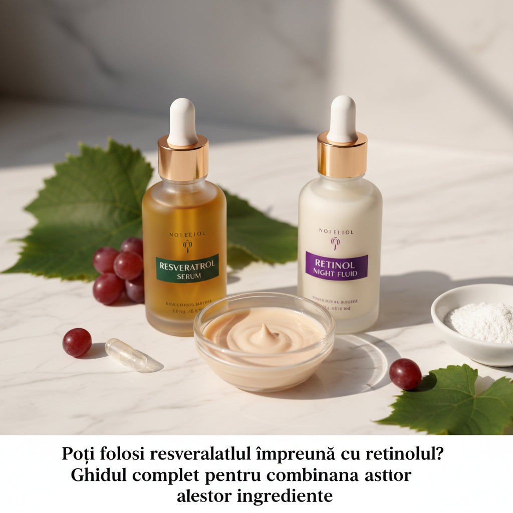 Poți folosi resveratrolul împreună cu retinolul? Ghidul complet pentru combinarea acestor ingrediente