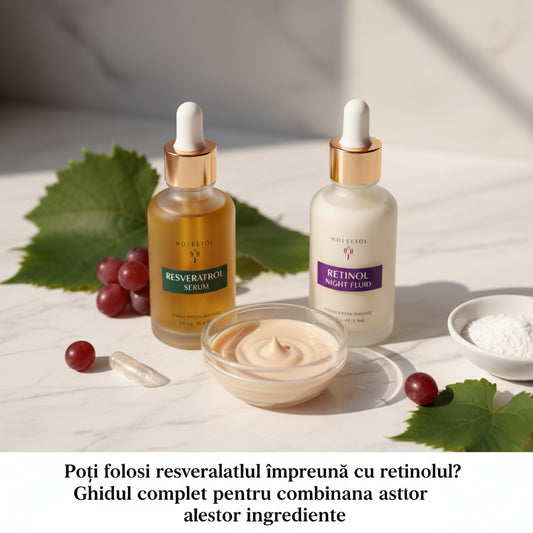 Poți folosi resveratrolul împreună cu retinolul? Ghidul complet pentru combinarea acestor ingrediente