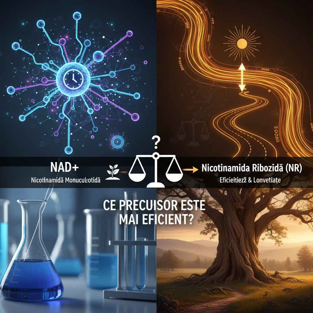 NAD+ sau Nicotinamida Ribozidă (NR): Ce Precursor Este Mai Eficient pentru Longevitate?