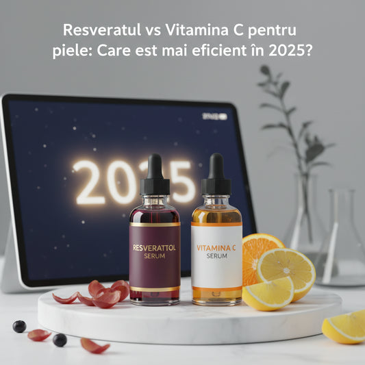 Resveratrol vs Vitamina C pentru piele: Care este mai eficient în 2025?