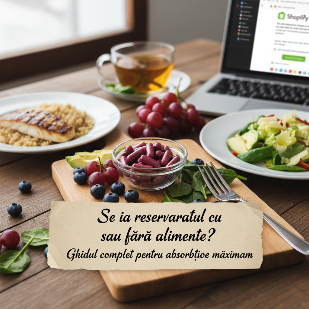 Se ia resveratrolul cu sau fără alimente? Ghidul complet pentru absorbție maximă