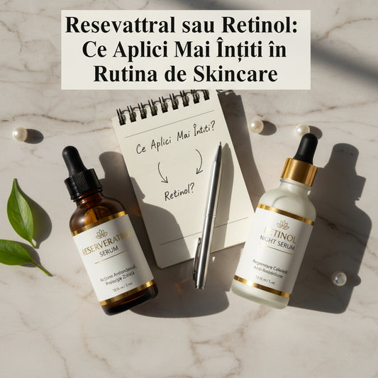 Resveratrol sau Retinol: Ce Aplici Mai Întâi în Rutina de Skincare?