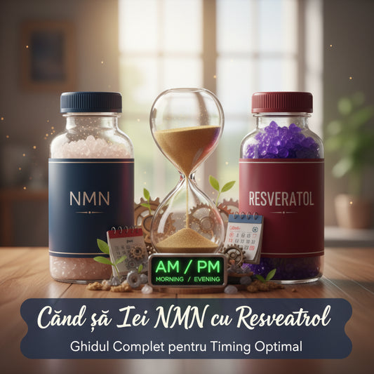 Când să Iei NMN cu Resveratrol: Ghidul Complet pentru Timing Optimal