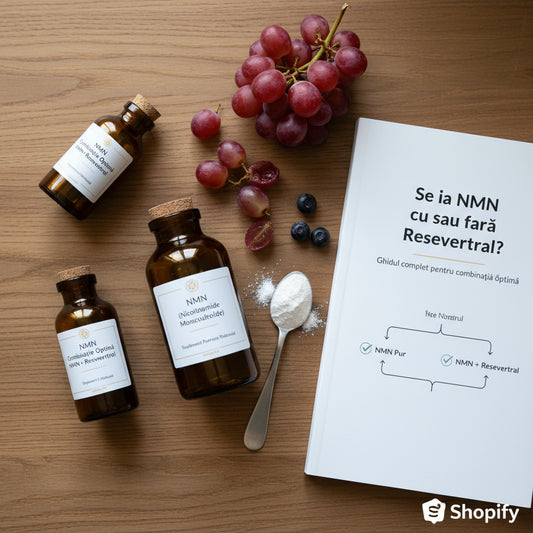Se ia NMN cu sau fără resveratrol? Ghidul complet pentru combinația optimă