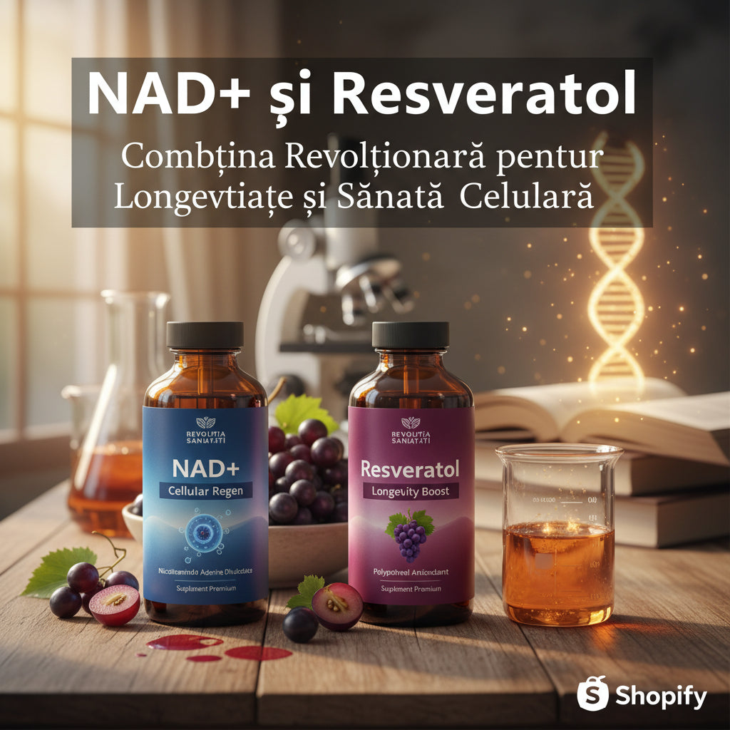NAD+ și Resveratrol: Combinația Revoluționară pentru Longevitate și Sănătate Celulară