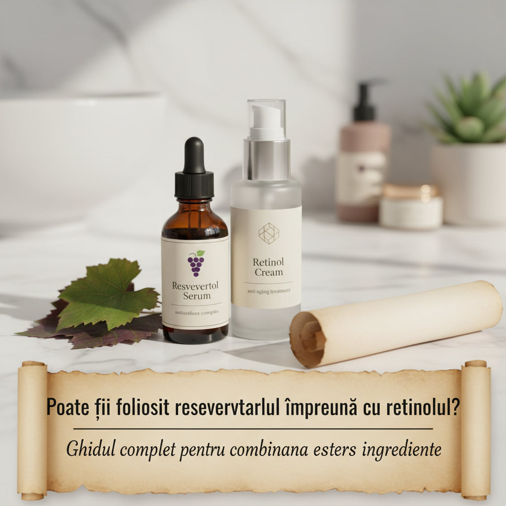 Poate fi folosit resveratrolul împreună cu retinolul? Ghidul complet pentru combinarea acestor ingrediente