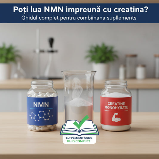 Poți lua NMN împreună cu creatina? Ghidul complet pentru combinarea suplimentelor