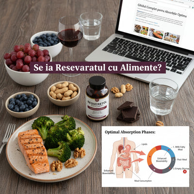 Se ia resveratrolul cu alimente? Ghidul complet pentru absorbție optimă