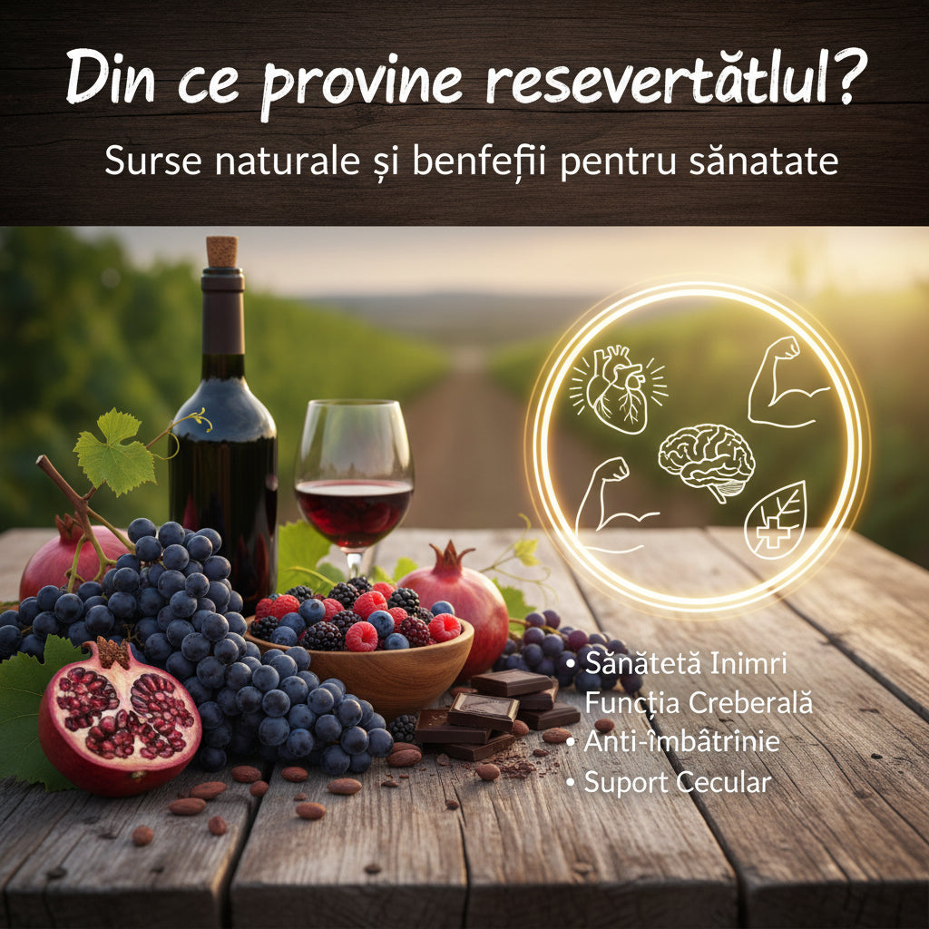 Din ce provine resveratrolul? Surse naturale și beneficii pentru sănătate