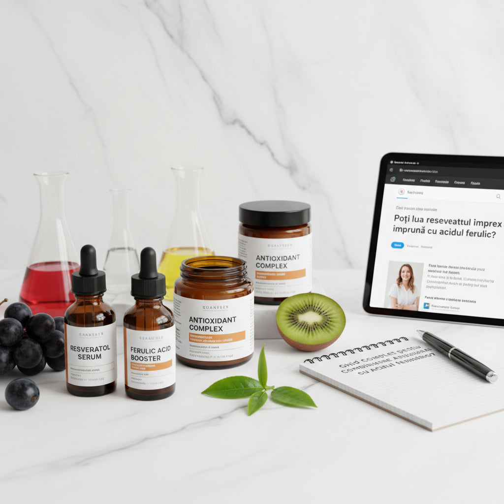 Poți lua resveratrol împreună cu acidul ferulic? Ghidul complet pentru combinarea antioxidanților
