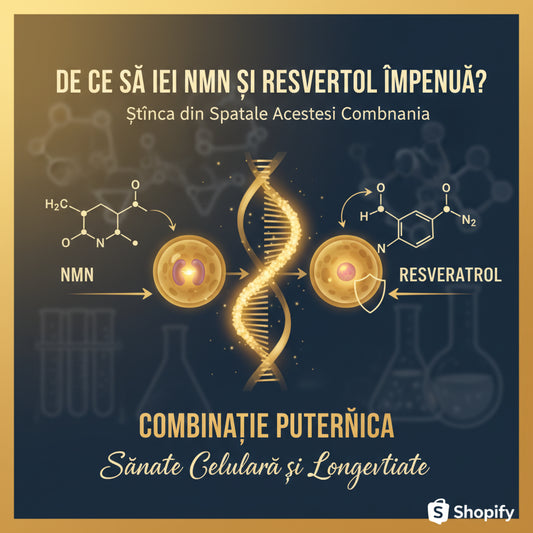 De ce se recomandă să iei NMN și resveratrol împreună? Știința din spatele acestei combinații puternice
