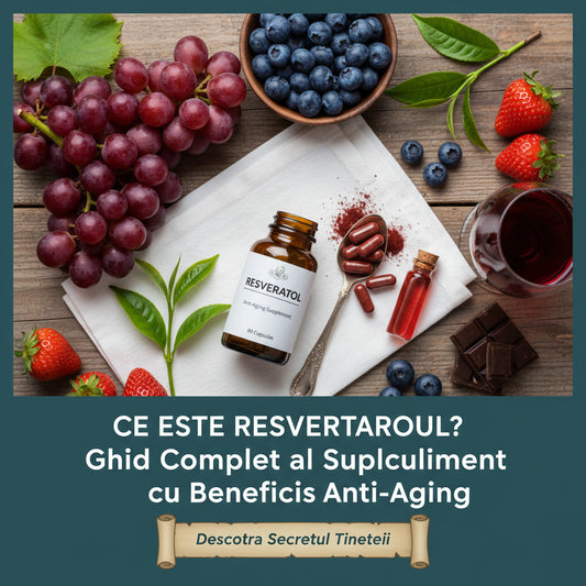 Ce este Resveratrolul? Ghidul Complet al Suplimentului cu Beneficii Anti-Aging