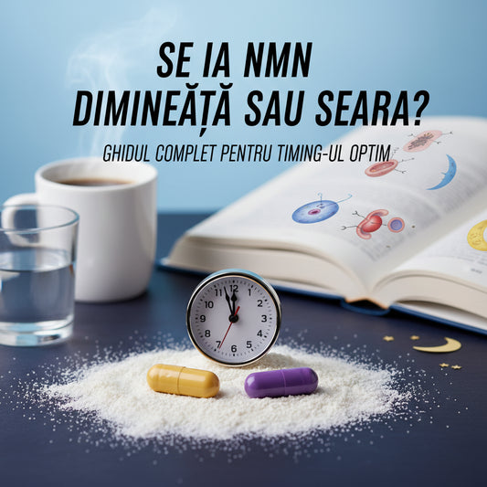 Se ia NMN dimineața sau seara? Ghidul complet pentru timing-ul optim