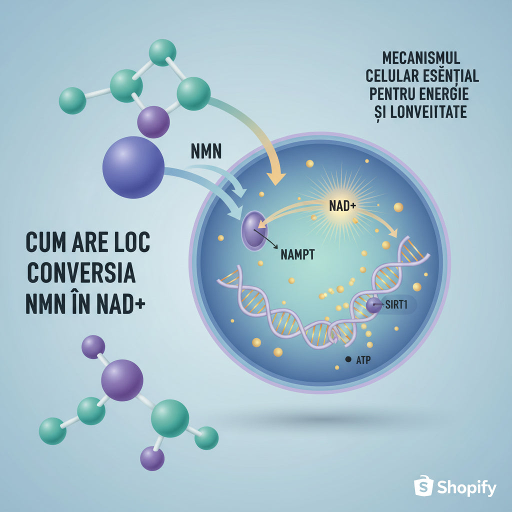 Cum Are Loc Conversia NMN în NAD+: Mecanismul Celular Esențial pentru Energie și Longevitate