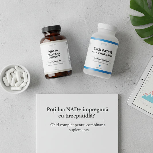Poți lua NAD+ împreună cu tirzepatidă? Ghid complet pentru combinarea suplimentelor