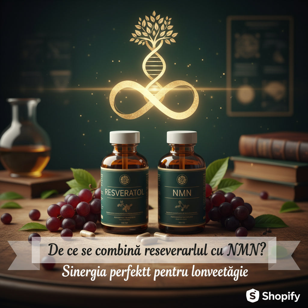 De ce se combină resveratrolul cu NMN? Sinergia perfectă pentru longevitate