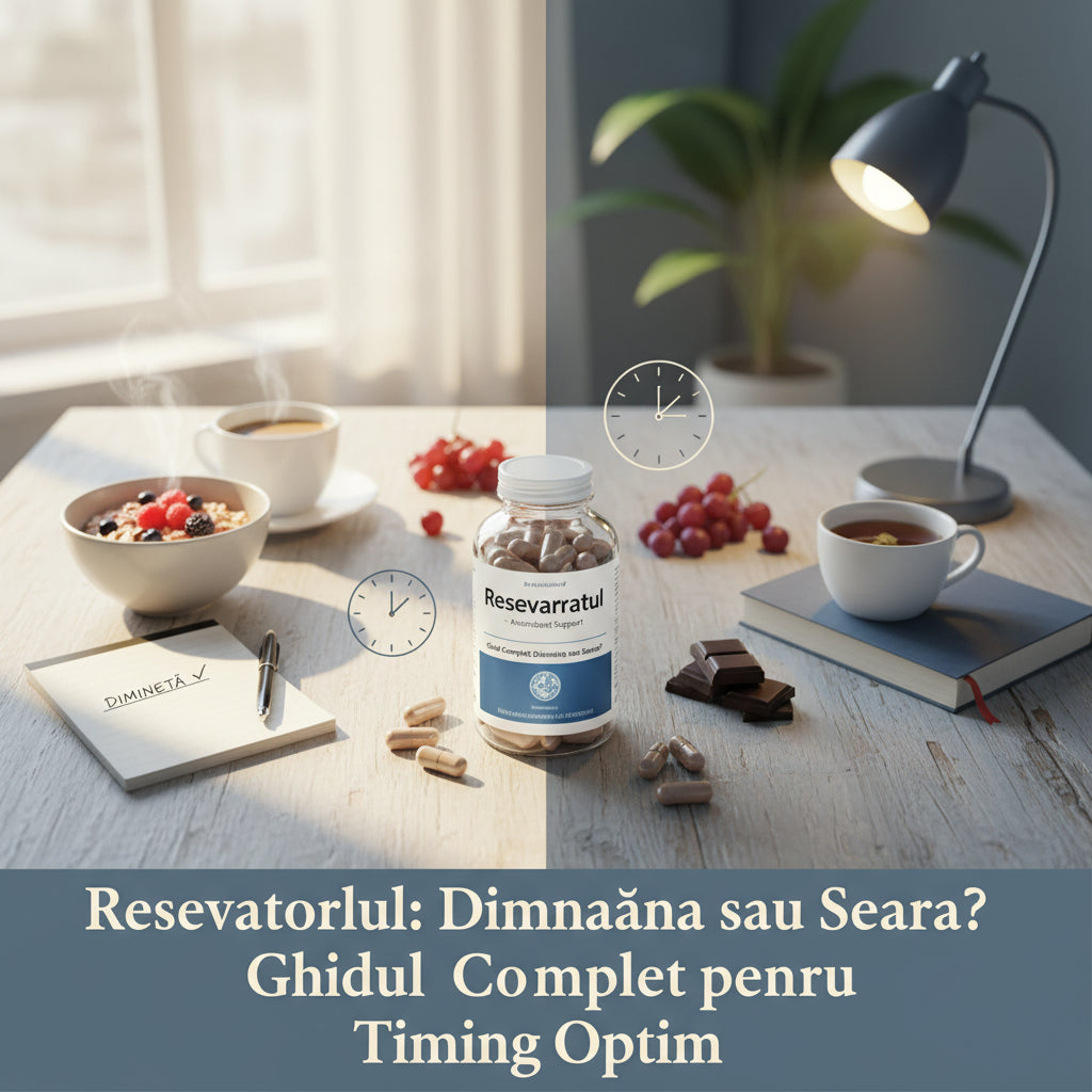Resveratrolul se ia dimineața sau seara? Ghidul complet pentru timing optim