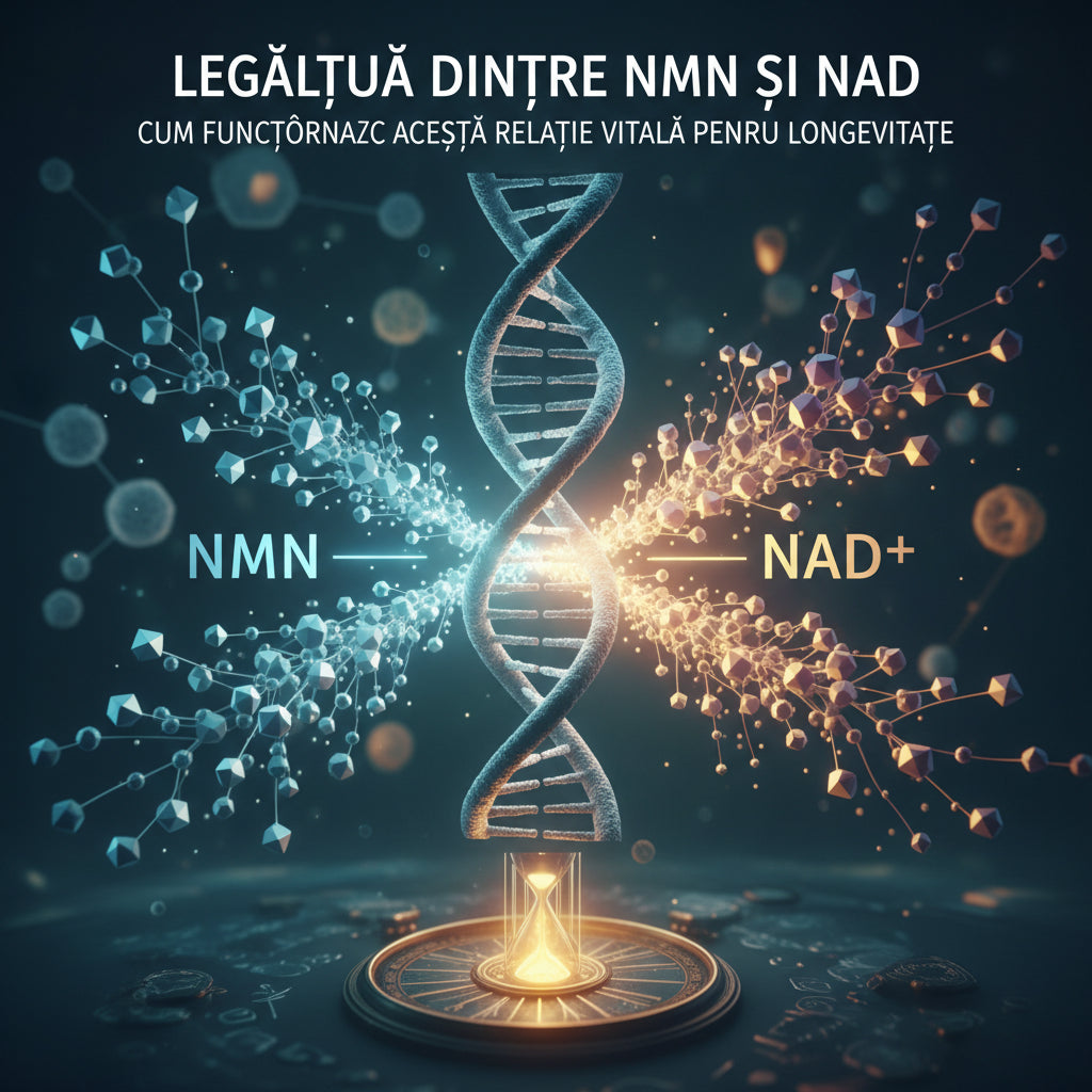Legătura dintre NMN și NAD: Cum Funcționează Această Relație Vitală pentru Longevitate