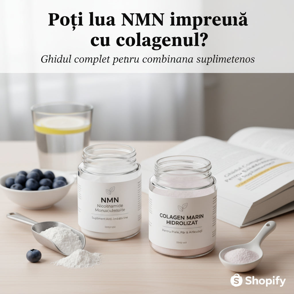 Poți lua NMN împreună cu colagenul? Ghidul complet pentru combinarea suplimentelor