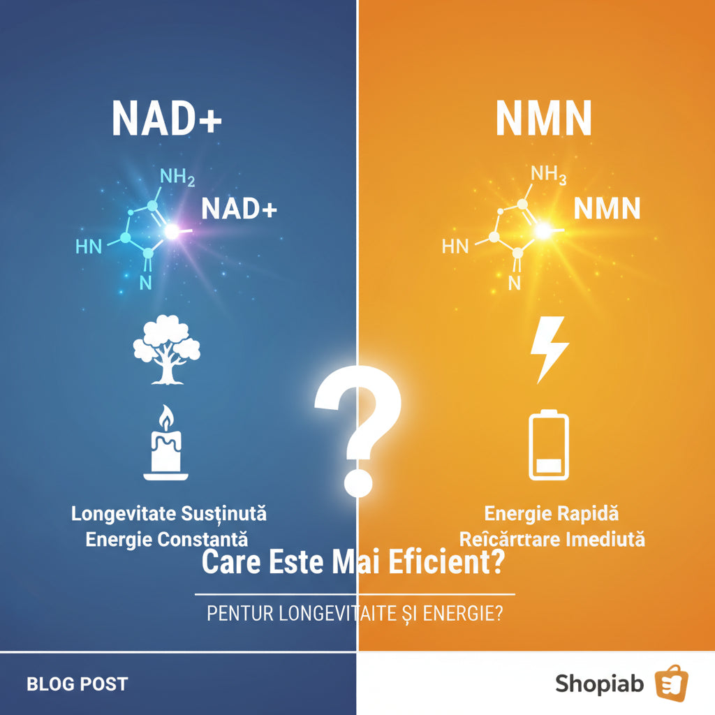 NAD+ vs NMN: Care Este Mai Eficient pentru Longevitate și Energie?