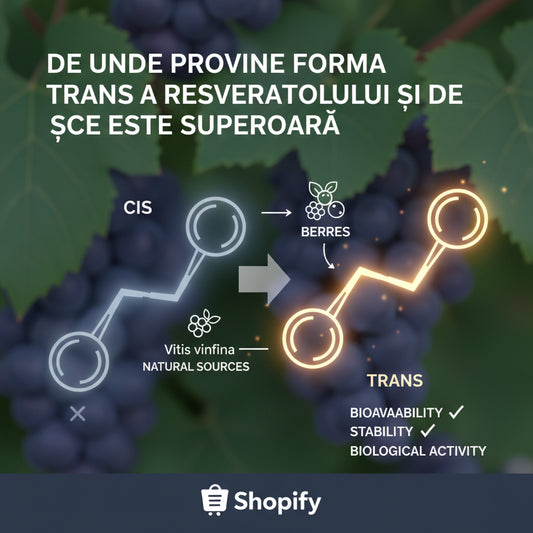 De unde provine forma trans a resveratrolului și de ce este superioară