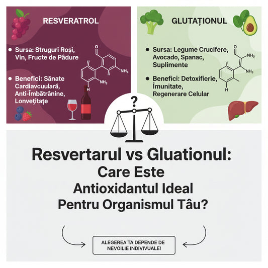 Resveratrol vs Glutationul: Care Este Antioxidantul Ideal Pentru Organismul Tău?