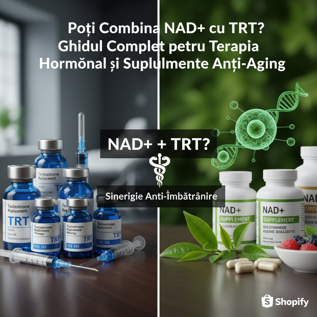 Poți Combina NAD+ cu TRT? Ghidul Complet pentru Terapia Hormonală și Suplimentele Anti-Aging