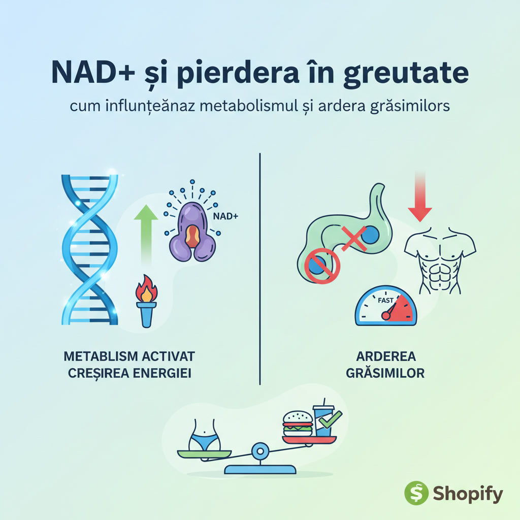 NAD+ și pierderea în greutate: cum influențează metabolismul și arderea grăsimilor