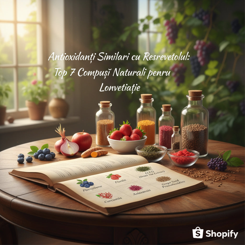Antioxidanți Similari cu Resveratrolul: Top 7 Compuși Naturali pentru Longevitate