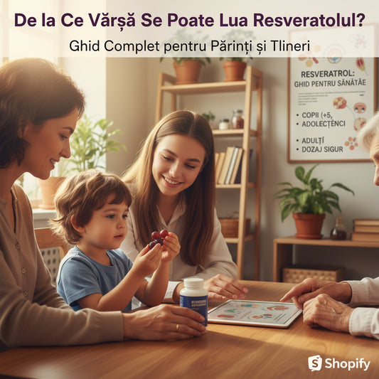 De la Ce Vârstă Se Poate Lua Resveratrolul? Ghid Complet pentru Părinți și Tineri