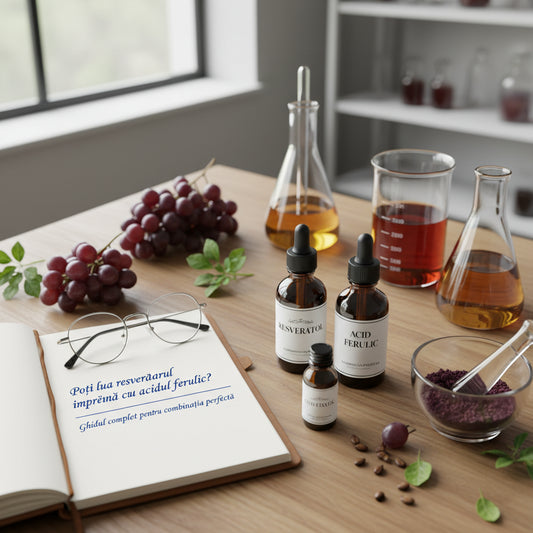 Poți lua resveratrol împreună cu acidul ferulic? Ghidul complet pentru combinația perfectă
