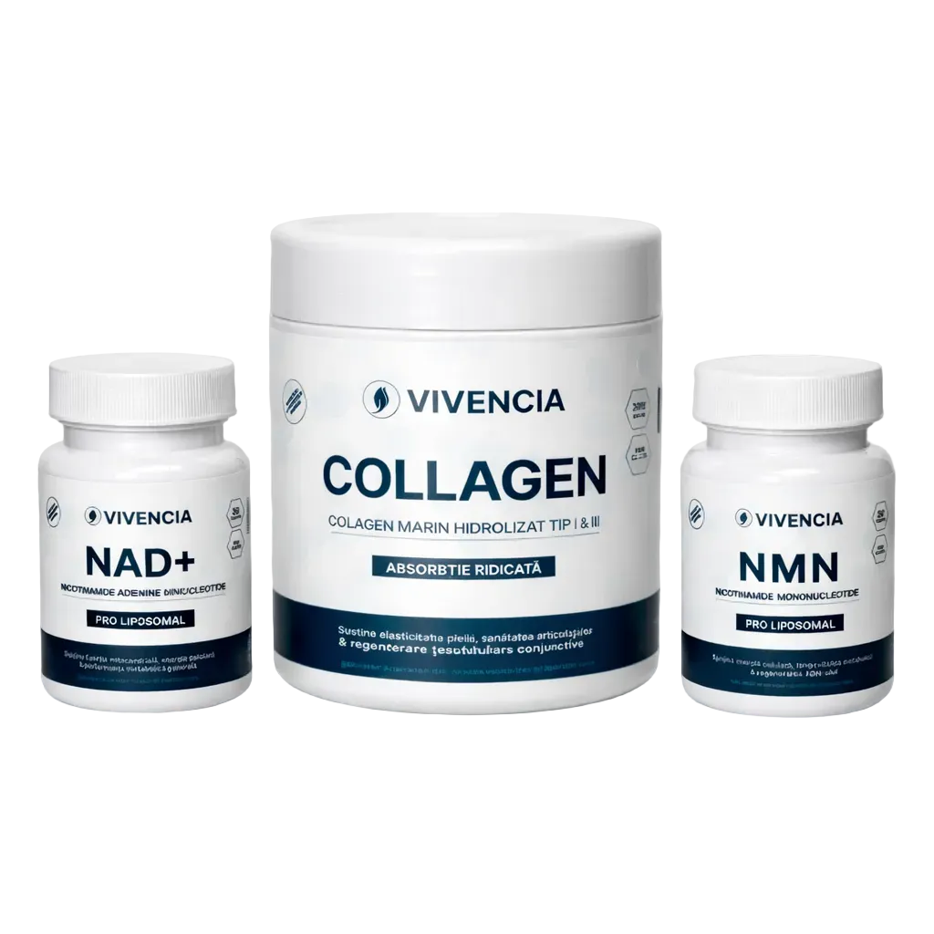 Vivencia Pachet NMN + NAD+ Pro Liposomal + Colagen Marin