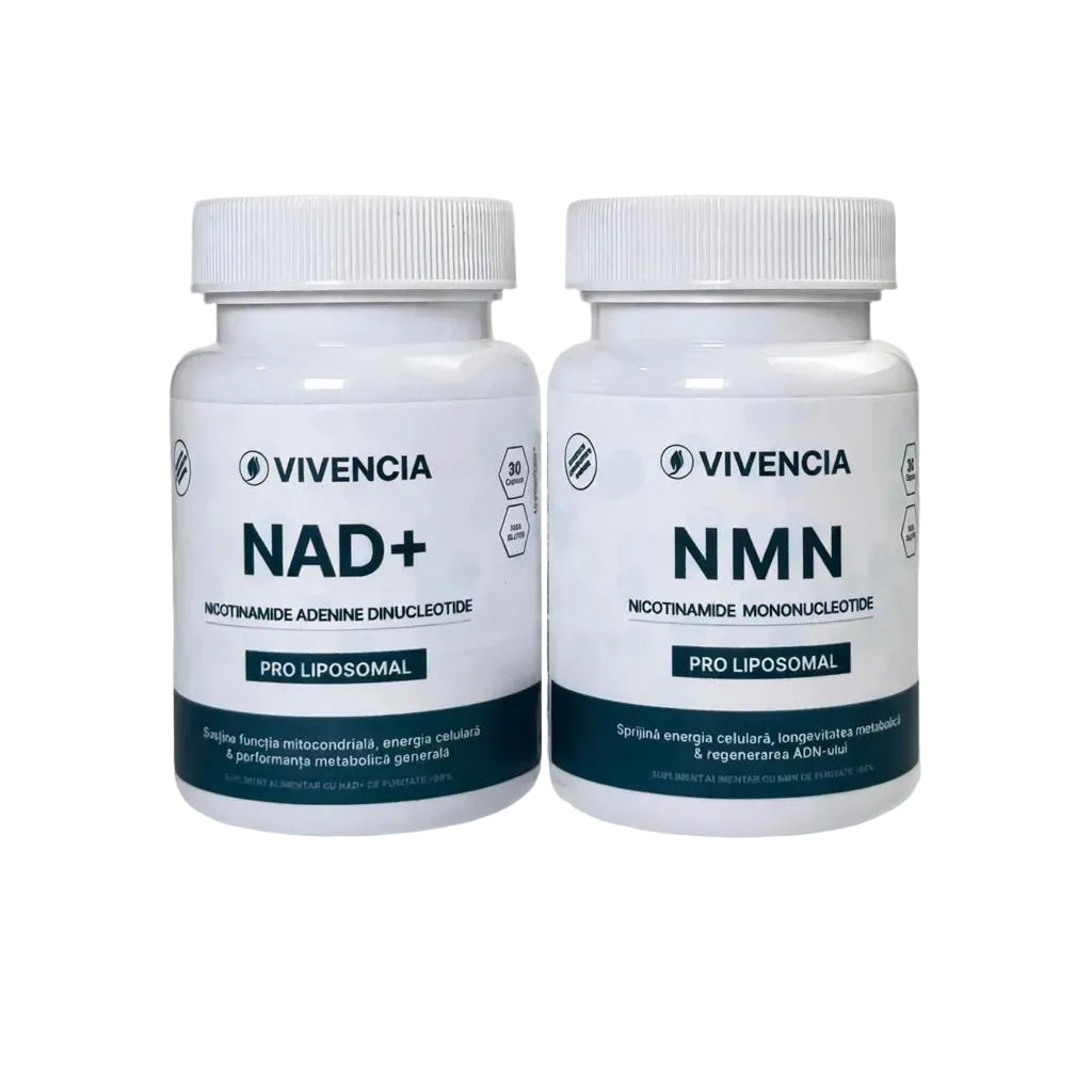 Vivencia Pachet NMN + NAD+ 500mg – Stack Energie Celulară