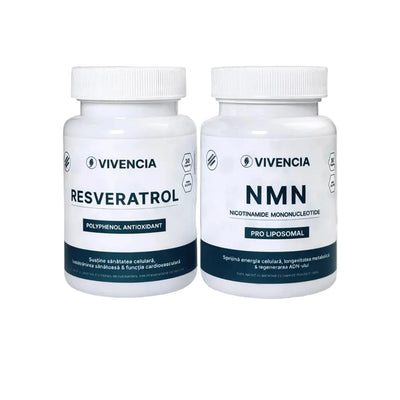 Vivencia Pachet NMN Pro Liposomal + Resveratrol 98% | 60 Capsule