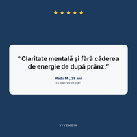 Recenzie client verificat Radu M., 38 ani: claritate mentală și fără căderea de energie de după prânz